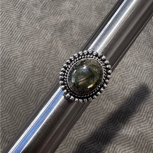 Labradorite Sterling Silver overlay ring